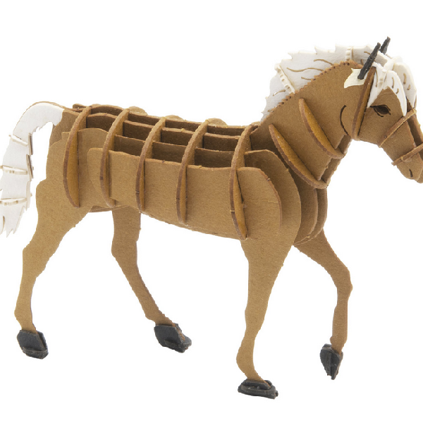 Fridolin - 3D Papiermodelle - Motiv: Haflinger