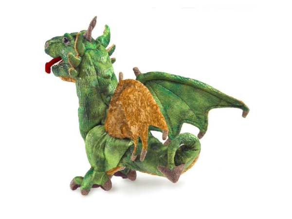 Handpuppe: Lindwurm-Drache Handpuppe: Lindwurm Drache