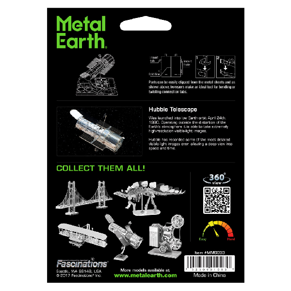 Hubble Teleskop Metal Earth - Metallbausatz - Motiv: Hubble Teleskop