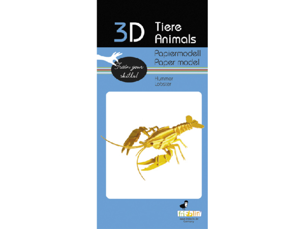 Hummer Fridolin - 3D Papiermodelle - Motiv: Hummer