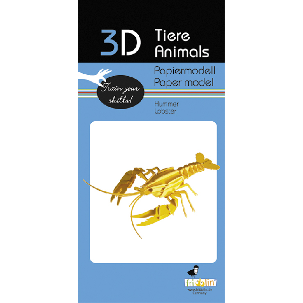 Fridolin - 3D Papiermodelle - Motiv: Hummer