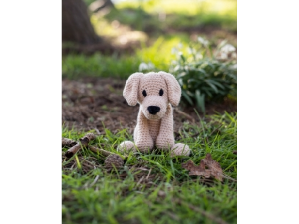 Hund Toft - Häkeltier - Motiv: Hund