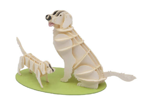 Hunde Fridolin - 3D Papiermodelle - Motiv: Hunde
