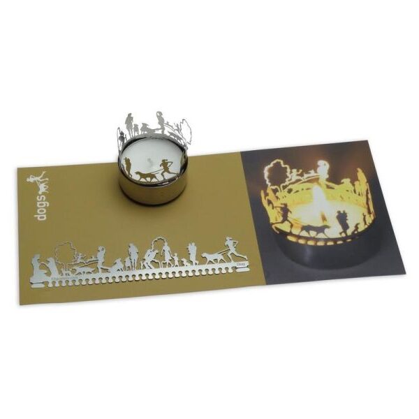 Hunde 13gramm - Metallteelicht: