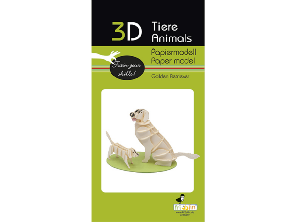 Hunde Fridolin - 3D Papiermodelle - Motiv: Hunde