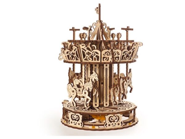 Ugears - 3D Holzbausatz mit Funktion: Karusell