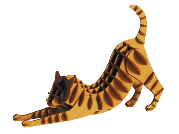 Katze Fridolin - 3D Papiermodelle - Motiv: Katze