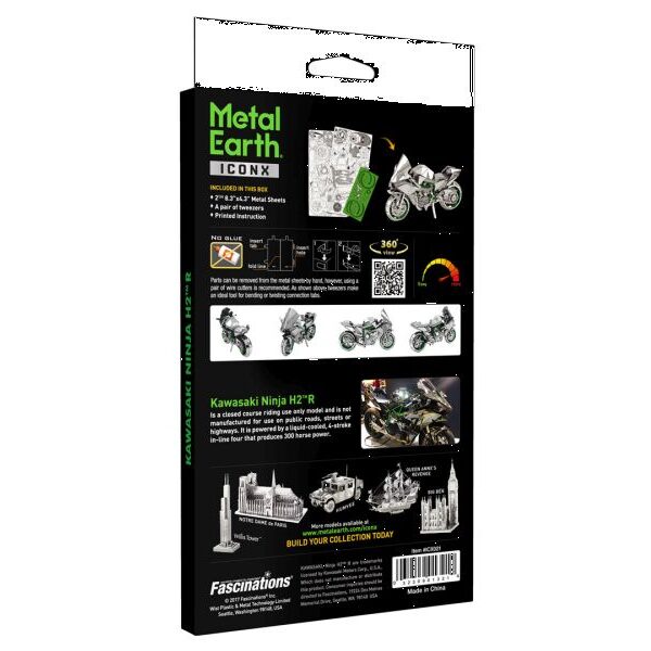 Kawasaki Ninja grün Metal Earth - Metallbausatz: Kawasaki Ninja grün