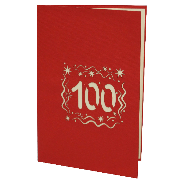 Klappkarte: 100. Geburtstag Klappkarte: 100. Geburtstag