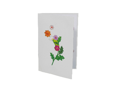 Klappkarte: Blumenranke Klappkarte: Blumenranke