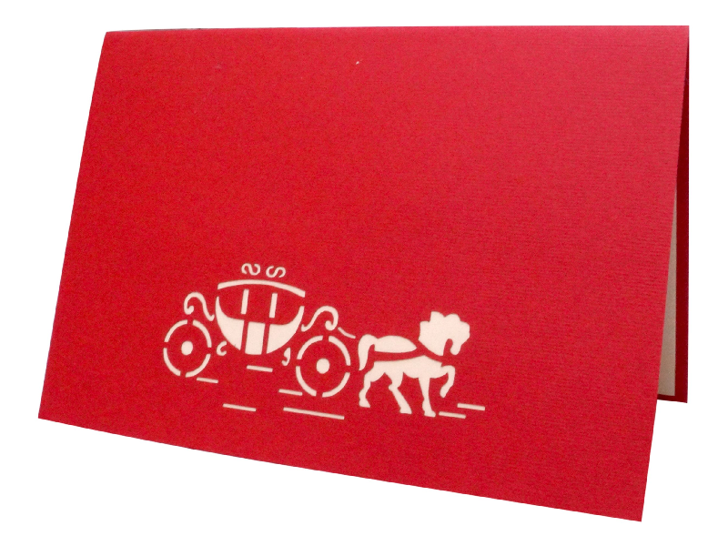 Klappkarte: Kutsche Klappkarte: Kutsche