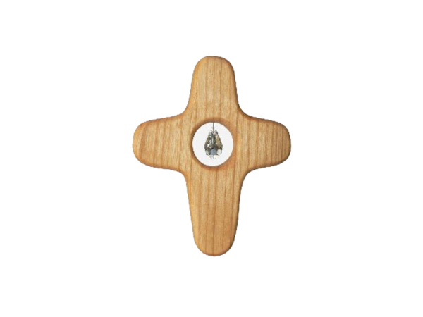 Holz und Kristall - Motiv: Kleines Kreuz