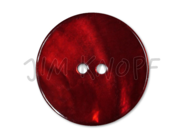 Knopf: Agoya Muschel - rot Knopf: Agoya Muschel rot
