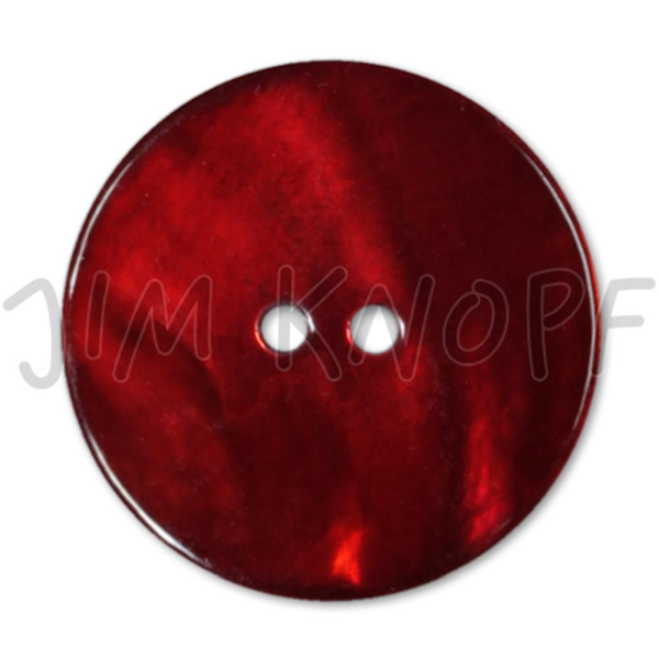 Knopf: Agoya Muschel - rot Knopf: Agoya Muschel rot