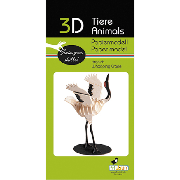 Fridolin - 3D Papiermodelle - Motiv: Kranich