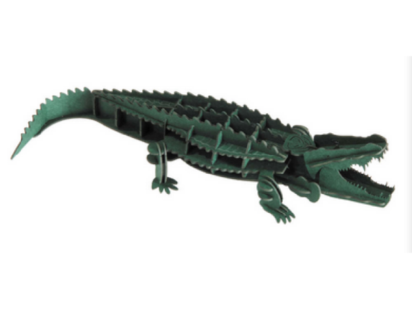 Krokodil Fridolin - 3D Papiermodell - Motiv: Krokodil