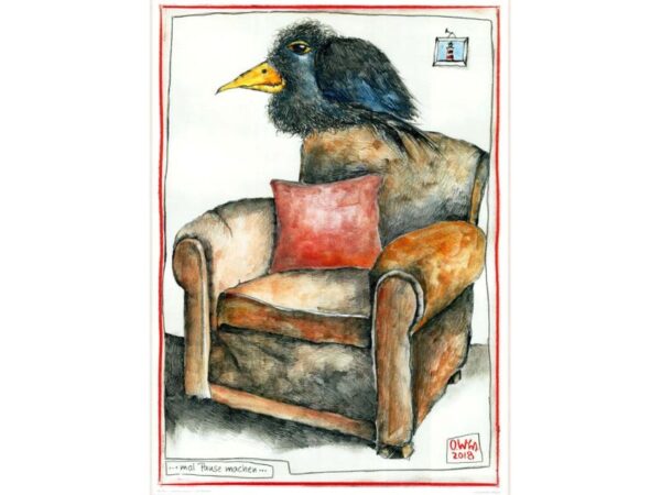 Kunstdruck: mal PAUSE machen Kunstdruck: mal PAUSE machen