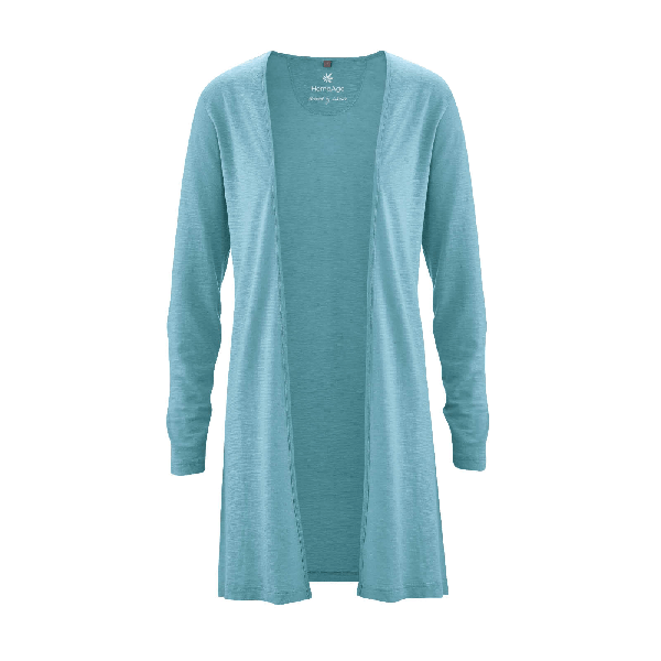 HempAge - Leichte Jersey Jacke waveblau, M