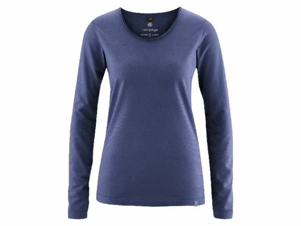 HempAge - Luftiges Langarmshirt blueberry, XXL