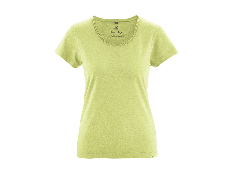 HempAge - Luftiges T Shirt lind, S