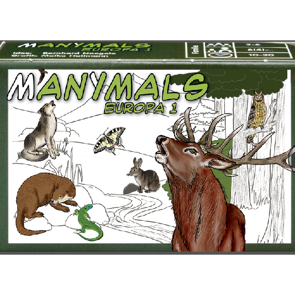 Manimals Europa Kartenspiel: Manimals Europa