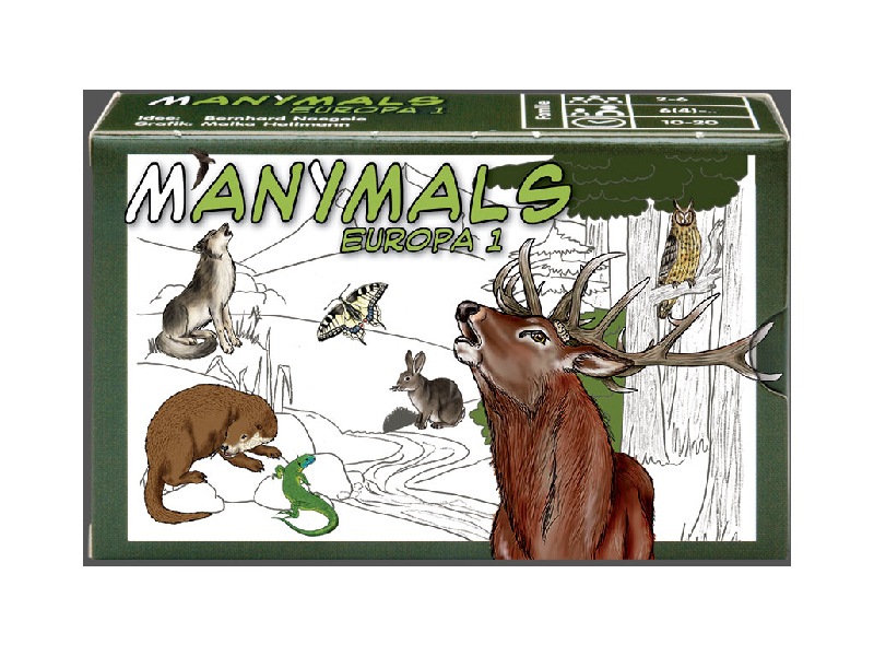 Manimals Europa Kartenspiel: Manimals Europa