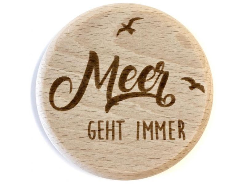 Glasdeckel aus Holz: Meer geht immer
