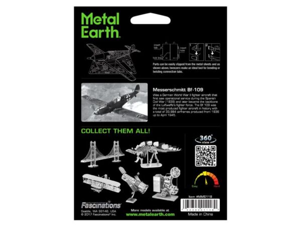 Messerschmitt BF-109 Metal Earth - Metallbausatz: Messerschmitt BF 109