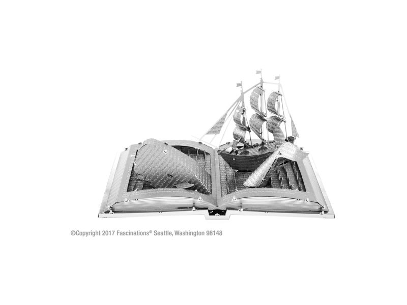 Moby Dick, mit Buch Metal Earth - Metallbausatz: Moby Dick, mit Buch