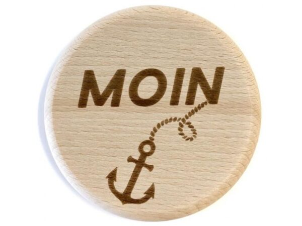 Glasdeckel aus Holz: Moin