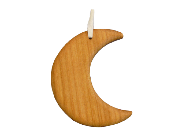 Mond Anhänger aus Holz - Motiv: Mond