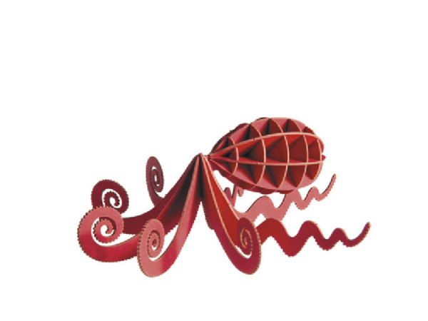 Fridolin - 3D Papiermodell - Motiv: Oktopus