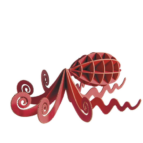 Fridolin - 3D Papiermodell - Motiv: Oktopus