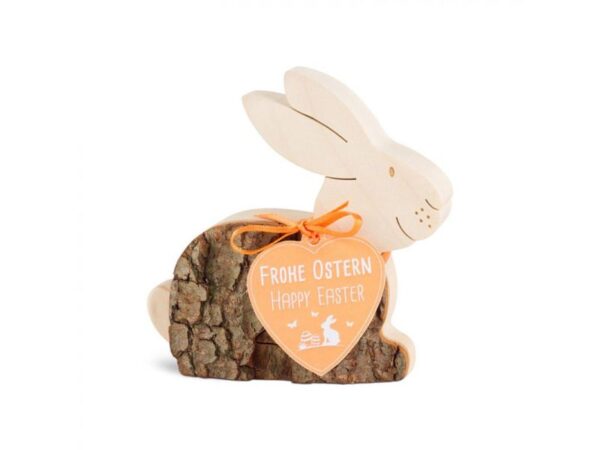 Osterhase liegend Holzfigur: Osterhase liegend