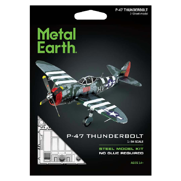 P47 Thunderbolt Metal Earth - Metallbausatz - Motiv: P47 Thunderbolt