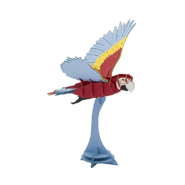 Fridolin - 3D Papiermodell - Motiv: Papagei Ara