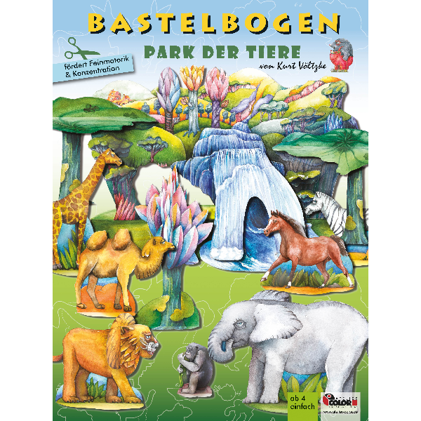 Park der Tiere Bastelbogen: Park der Tiere