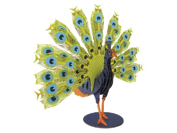 Fridolin - 3D Papiermodelle - Motiv: Pfau