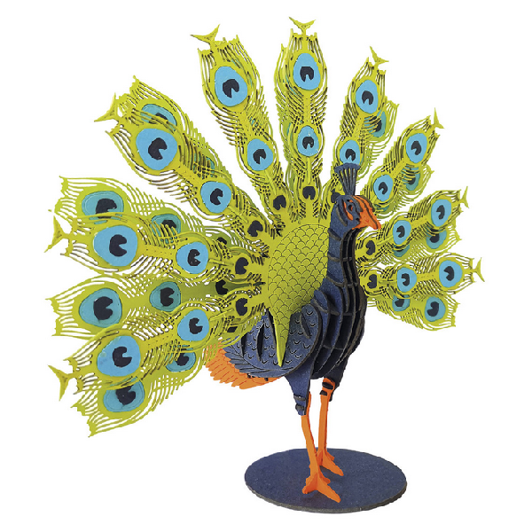 Fridolin - 3D Papiermodelle - Motiv: Pfau