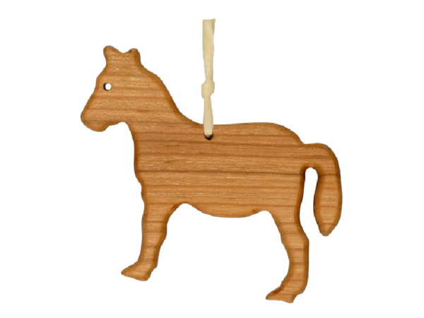 Anhänger aus Holz - Motiv: Pferd