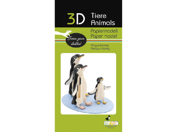 Pinguinfamilie Fridolin - 3D Papiermodelle - Motiv: Pinguinfamilie