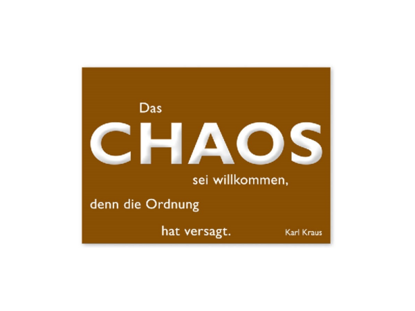Postkarte: Chaos