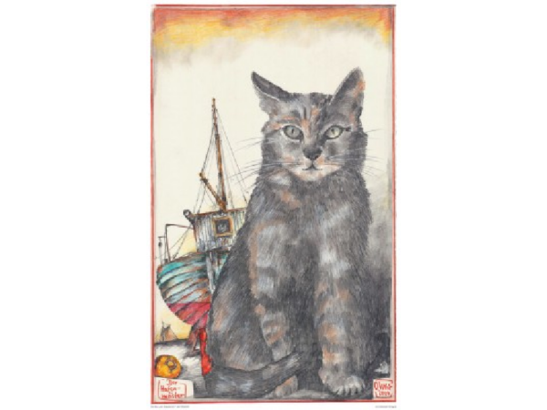 Postkarte: Der Hafenmeister Postkarte: Der Hafenmeister