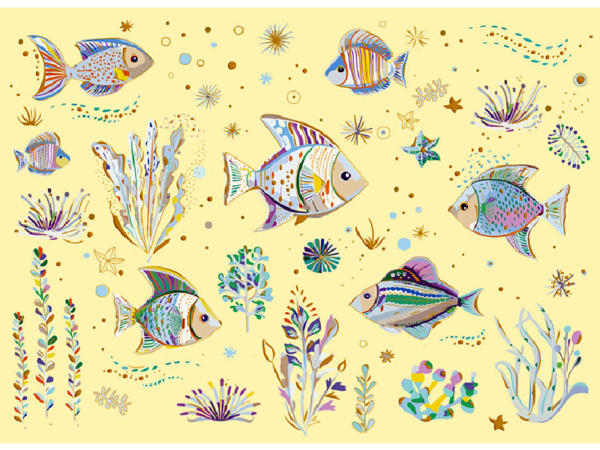 Postkarte: Fische