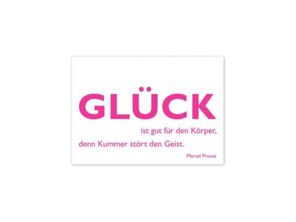 Postkarte: Glück Postkarte: Glück