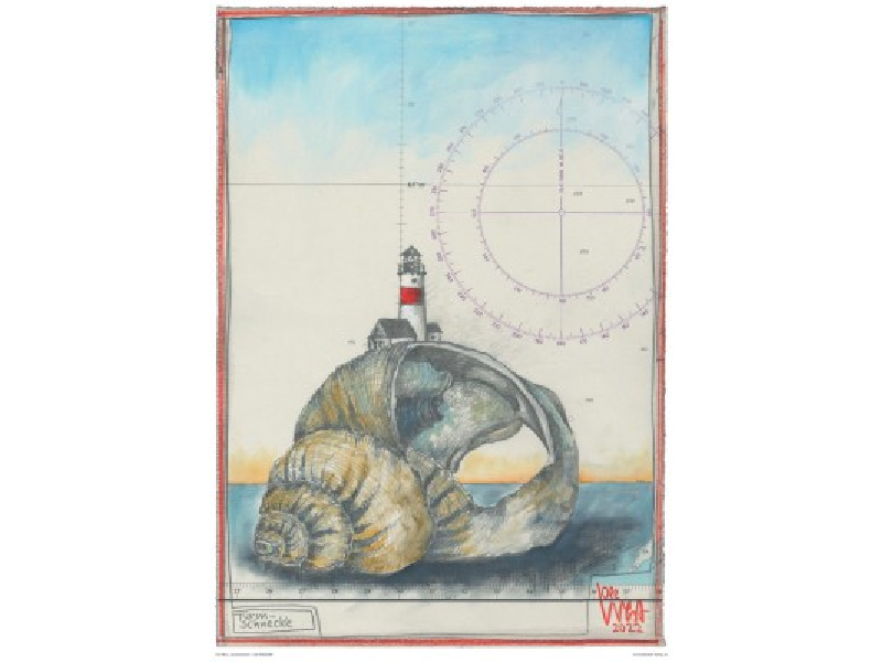 Postkarte: Turmschnecke Postkarte: Turmschnecke