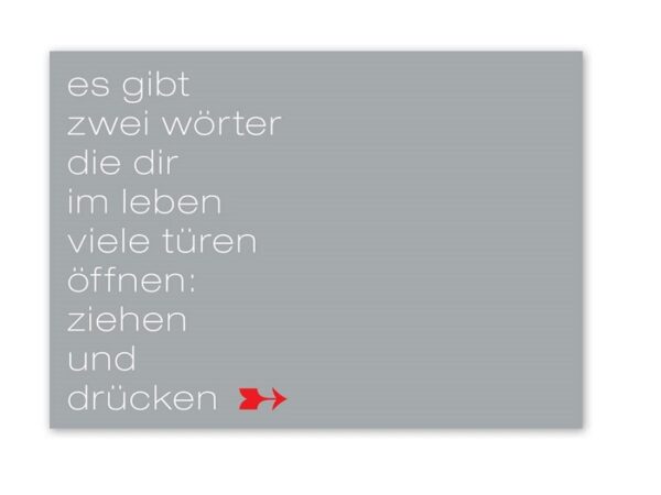 Postkarte: Wörter