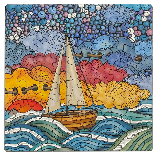 Q-Puzzle: Silber - Segelschiff Q Puzzle: Silber Segelschiff