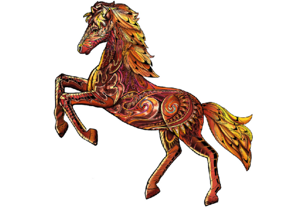R Puzzle: Pferd