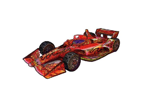 R-Puzzle: Rennauto R Puzzle: Rennauto